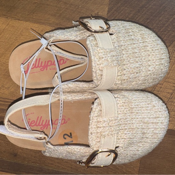 Jelly pop Girls Cream Woven Shoes - Picture 3 of 4